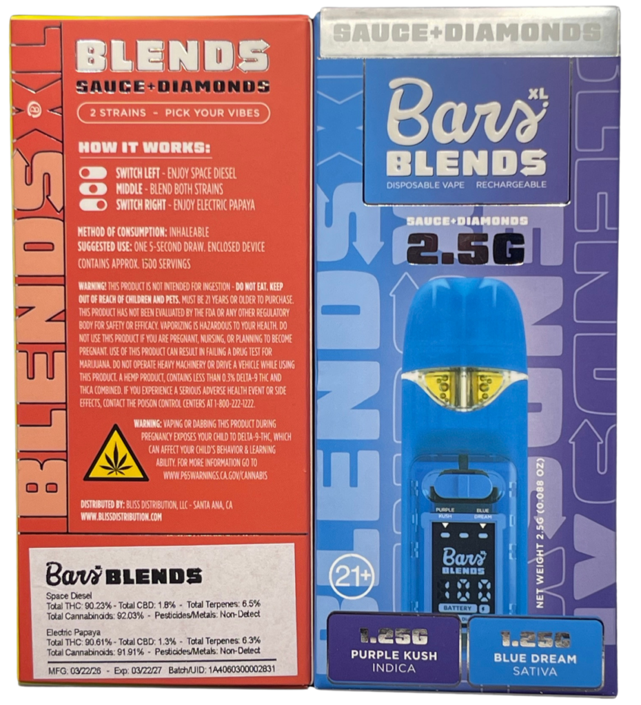 BARS XL BLENDS 2.5G